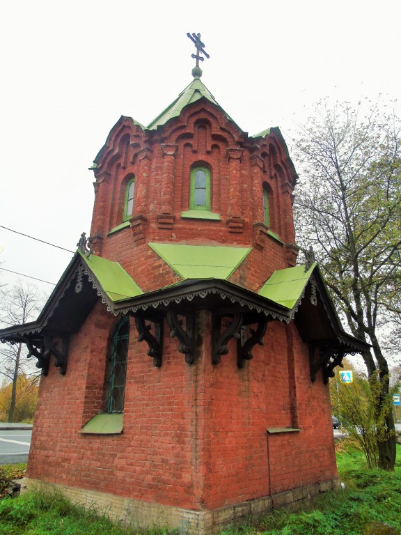 Часовня Иосифа Песнописца в усадьбе Знаменка, Знаменка (Санкт-Петербург, Петродворцовый район, г. Санкт-Петербург). фасады