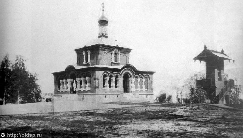 Церковь Ольги равноапостольной в усадьбе Михайловка, Михайловка, усадьба (Санкт-Петербург, Петродворцовый район, г. Санкт-Петербург). архивная фотография, фото с сайта pastvu.com