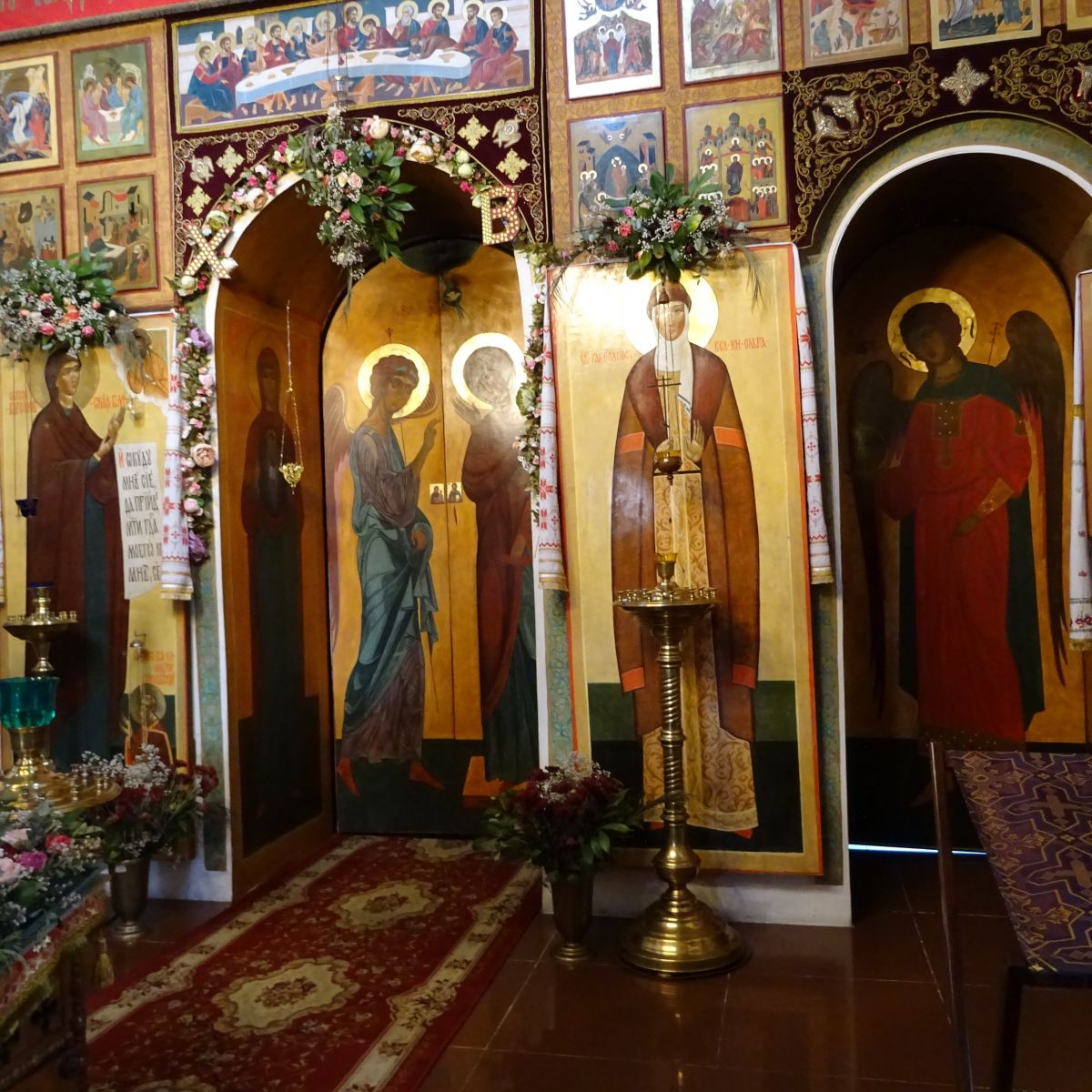 Церковь Ольги равноапостольной в усадьбе Михайловка, Михайловка, усадьба (Санкт-Петербург, Петродворцовый район, г. Санкт-Петербург). интерьер и убранство
