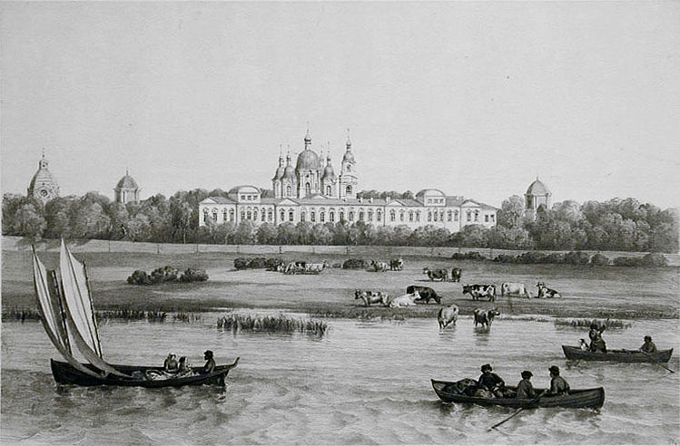 Троицкая Сергиева Приморская пустынь, Стрельна (Санкт-Петербург, Петродворцовый район, г. Санкт-Петербург). графика, 1830-1840-е гг. 