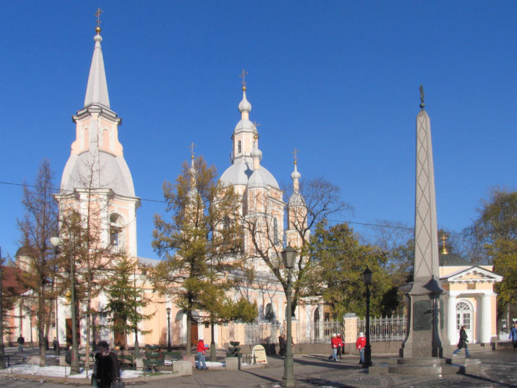 Собор Андрея Первозванного, Василеостровский район (Санкт-Петербург, г. Санкт-Петербург). общий вид в ландшафте