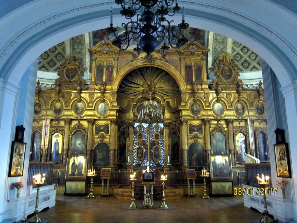 Собор Андрея Первозванного, Василеостровский район (Санкт-Петербург, г. Санкт-Петербург). интерьер и убранство, Иконостас собора святого апостола Андрея Первозванного.