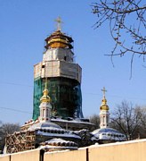 Церковь Воскресения Христова на Смоленском кладбище, Вид со стороны ул.Камской.<br>, Санкт-Петербург, Санкт-Петербург, г. Санкт-Петербург