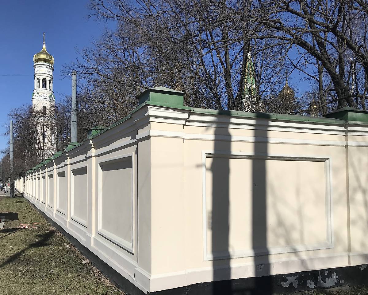 Ограда монастыря, дополнительная информация. Воскресенский Новодевичий монастырь, Московский район (Санкт-Петербург, г. Санкт-Петербург)