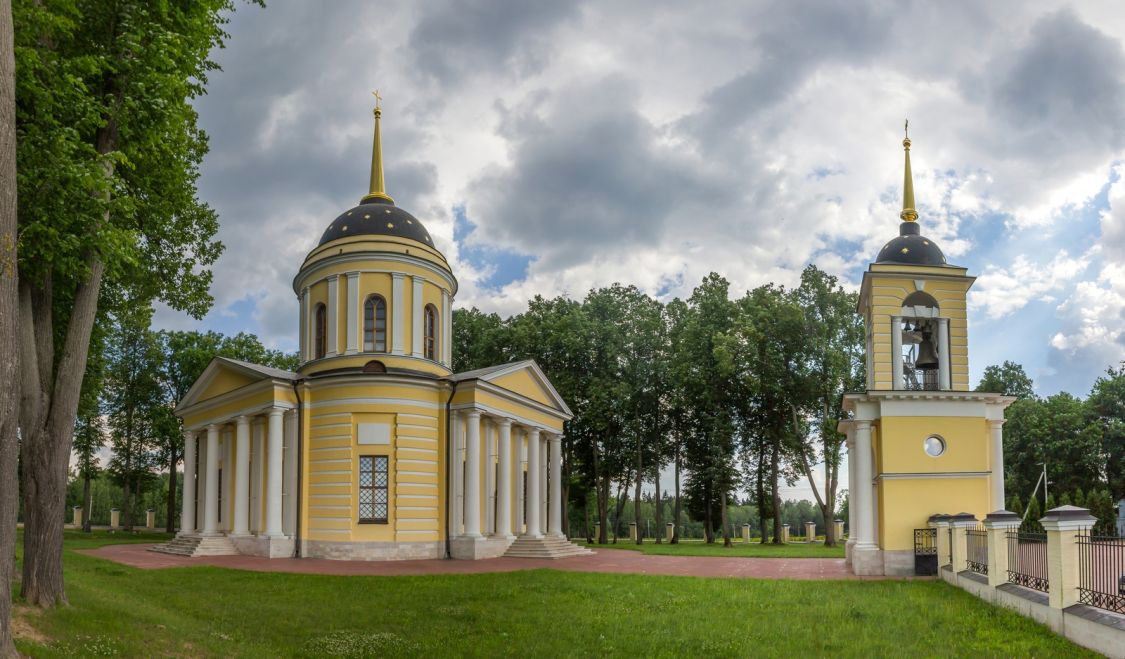 Церковь Рождества Пресвятой Богородицы, Талеж (Чеховский городской округ, Московская область). фасады, Панорама с севера