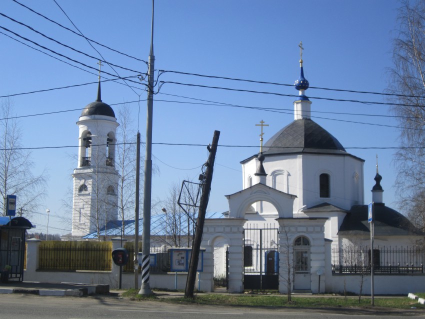 Анискино. Церковь Рождества Пресвятой Богородицы. общий вид в ландшафте