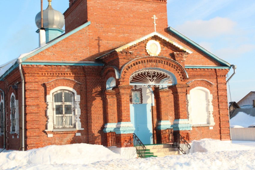 Церковь Преображения Господня (временная), Полотняный Завод (Дзержинский район, Калужская область). архитектурные детали, Западный фасад храма