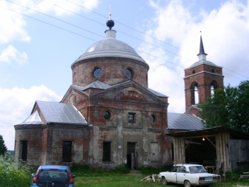 Николо-Ленивец. Церковь Троицы Живоначальной. фасады, вид с севера