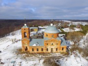 Церковь Троицы Живоначальной, Вид с юга, фото с квадрокоптера<br>, Николо-Ленивец, Дзержинский район, Калужская область