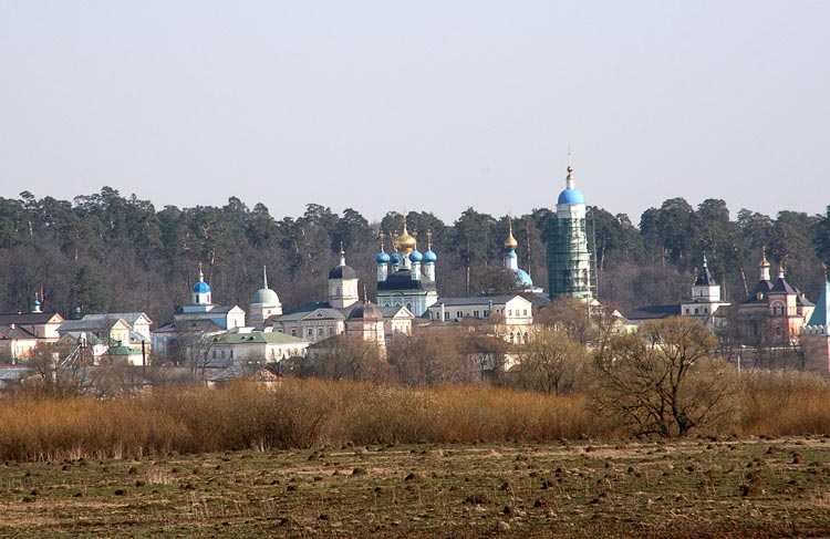 Козельск (Оптино). Оптина Пустынь. общий вид в ландшафте