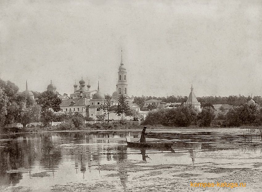 Оптина Пустынь, Козельск (Оптино) (Козельский район, Калужская область). архивная фотография, Конец 19 века (источник - http://kompas-kaluga.ru/historyitem/6075/)