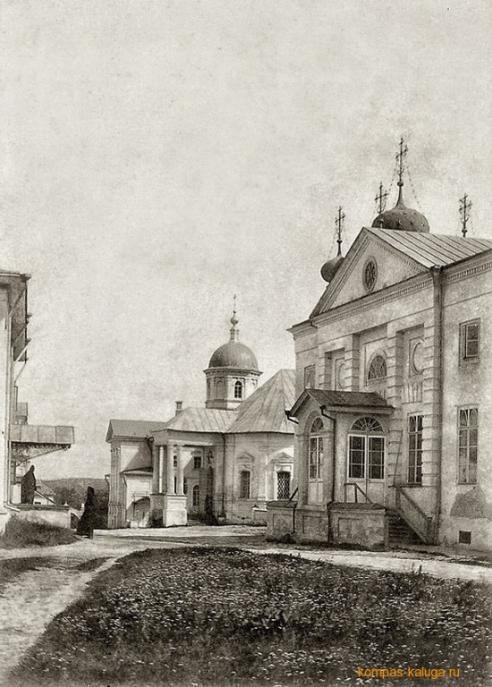 Оптина Пустынь, Козельск (Оптино) (Козельский район, Калужская область). архивная фотография, Архивное фото конца 19 века (источник - http://kompas-kaluga.ru/historyitem/6075/)