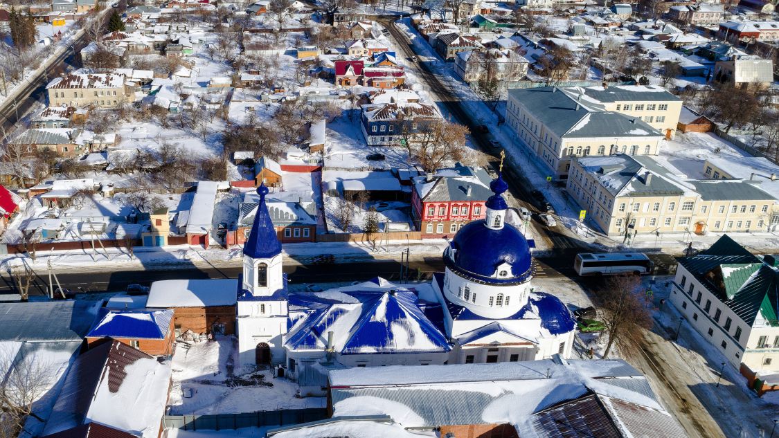 Зарайск. Церковь Илии Пророка. общий вид в ландшафте