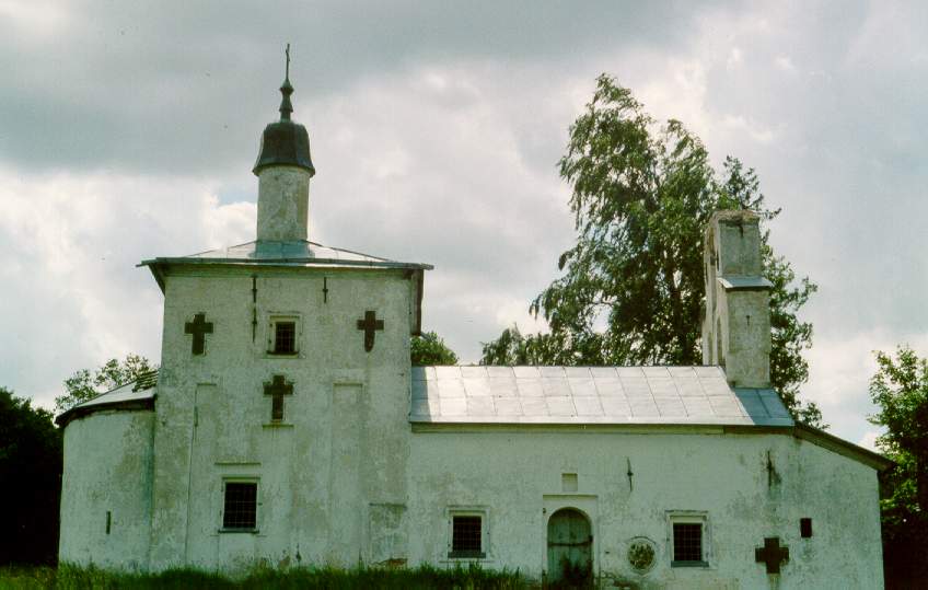 Изборск. Церковь Николая Чудотворца на Труворовом городище. фасады, 		      