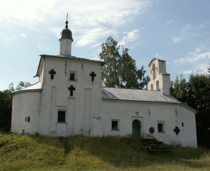 Изборск. Церковь Николая Чудотворца на Труворовом городище. фасады, 		      