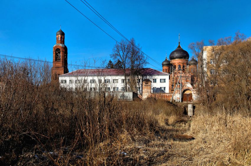 Куровское. Спасо-Преображенский Гуслицкий монастырь. общий вид в ландшафте