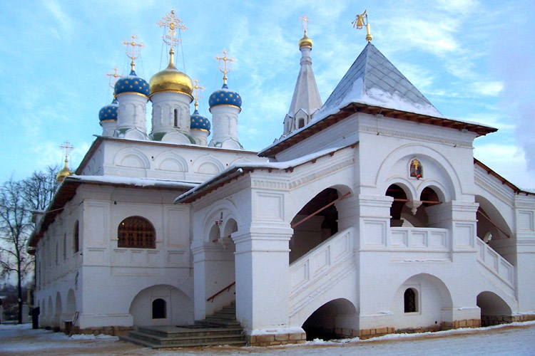 Павловская Слобода. Церковь Благовещения Пресвятой Богородицы. фасады, Благовещенская церковь. Вид с Запада.