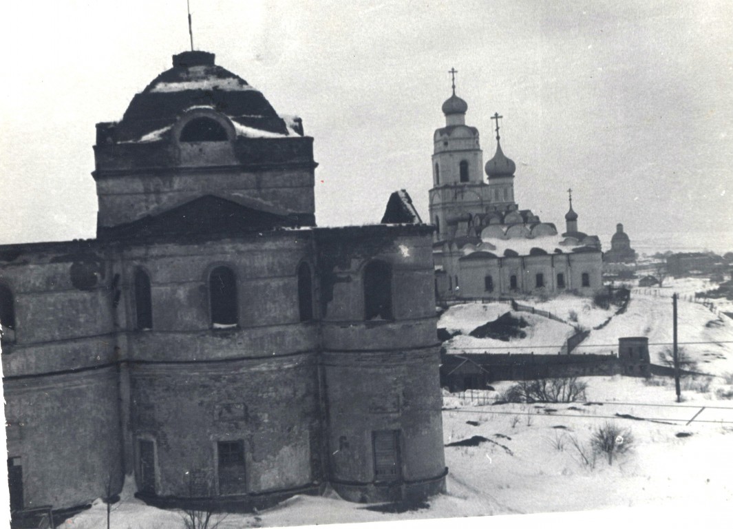 Вязьма. Аркадиевский монастырь. Церковь Спаса Всемилостивого. архивная фотография, Вид до реставрации