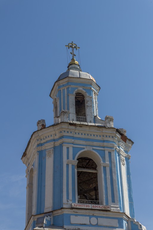 Церковь Николая Чудотворца, Воронеж (Воронеж, город, Воронежская область). архитектурные детали, Верхние ярусы колокольни