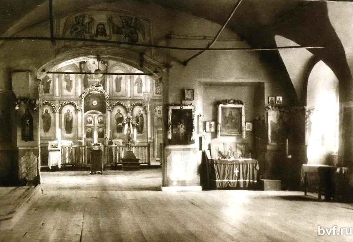 Внутреннее убранство храма. Фото 1948 г.  bvf.ru, архивная фотография. Церковь Николая Чудотворца, Воронеж (Воронеж, город, Воронежская область)