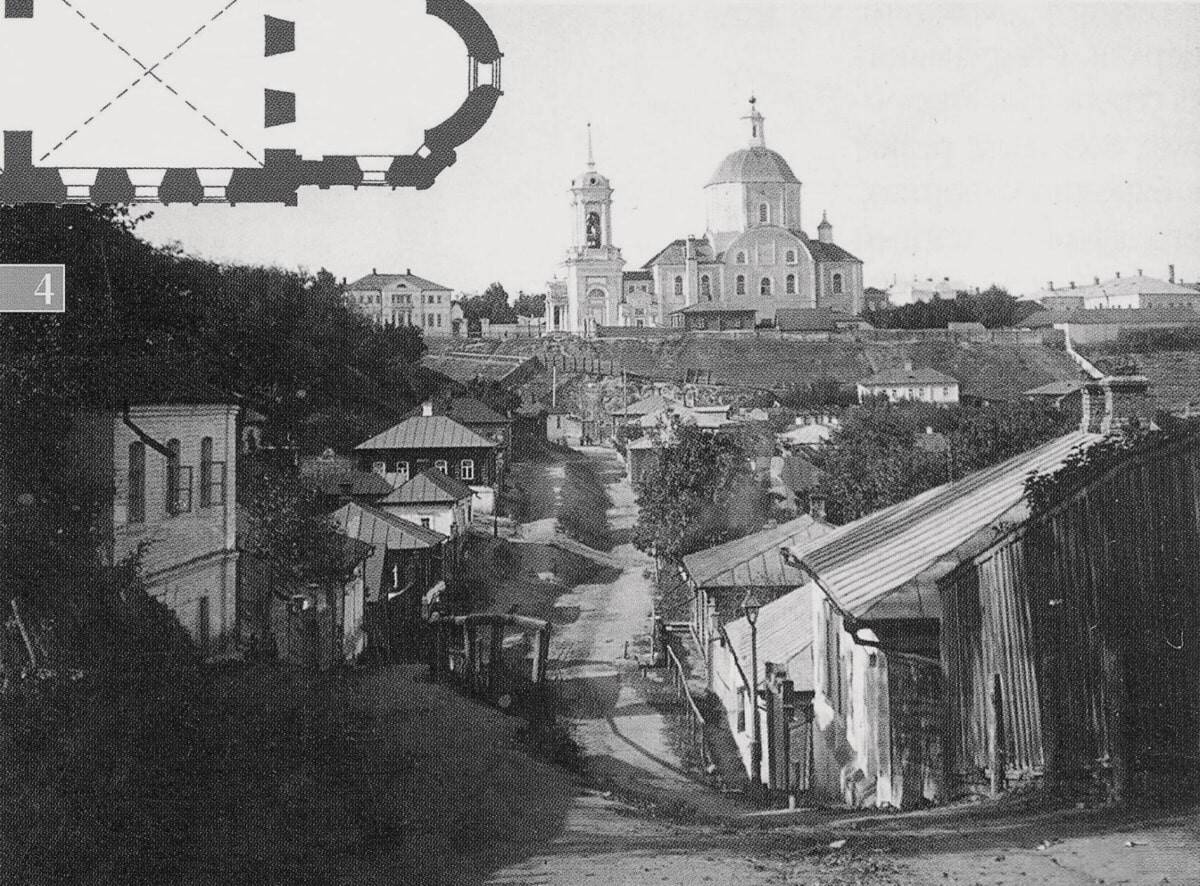 Церковь Воскресения Христова, Воронеж (Воронеж, город, Воронежская область). архивная фотография, Фото 1900-х гг. Скриншот с фотографии нач. ХХ века.
