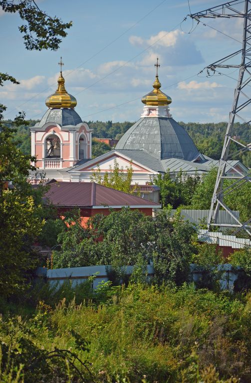 Церковь Илии Пророка, Лемешово (Подольский городской округ, Московская область). общий вид в ландшафте