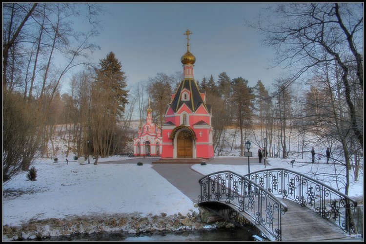 Талеж. Храмовый комплекс. Подворье Давидовой пустыни на Святом источнике. общий вид в ландшафте, 		      