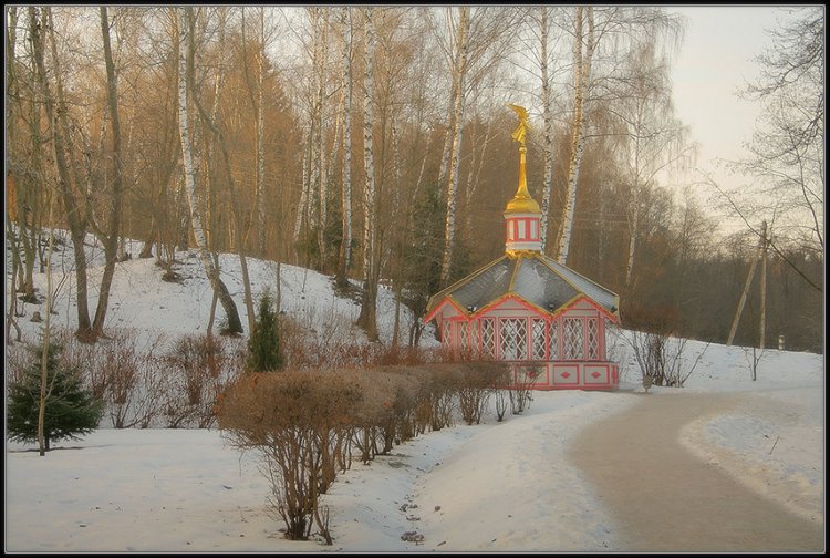 Храмовый комплекс. Подворье Давидовой пустыни на Святом источнике, Талеж (Чеховский городской округ, Московская область). общий вид в ландшафте, 		      