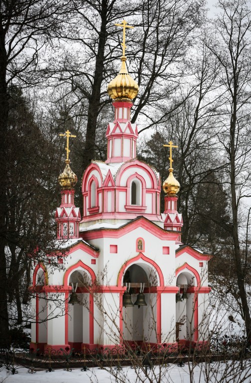 Церковь Давида Серпуховского, Талеж (Чеховский городской округ, Московская область). общий вид в ландшафте, Звонница.