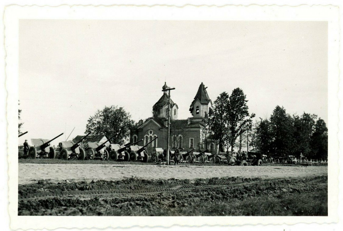 Церковь Сергия Радонежского, Большая Ящера (Лужский район, Ленинградская область). архивная фотография, Фото 1941 г. с аукциона e-bay.de