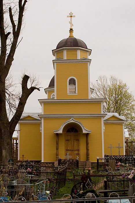 Церковь Успения Пресвятой Богородицы, Городец (Лужский район, Ленинградская область). фасады, Западный фасад