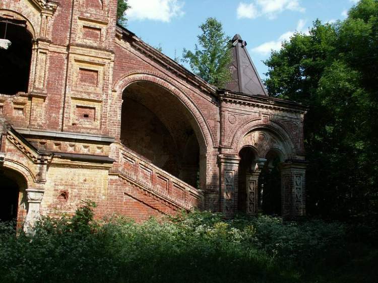 Церковь Тихвинской иконы Божией Матери, Высокое (Новодугинский район, Смоленская область). документальные фотографии, Южное крыльцо