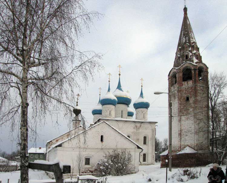 Гороховец. Собор Благовещения Пресвятой Богородицы. общий вид в ландшафте