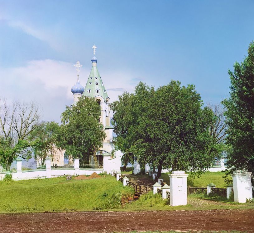 Церковь Рождества Пресвятой Богородицы, Городня (Конаковский район, Тверская область). архивная фотография, Фото С.М. Прокудина-Горского из альбома 