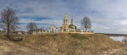Церковь Рождества Пресвятой Богородицы, Панорама с юга<br>, Городня, Конаковский район, Тверская область