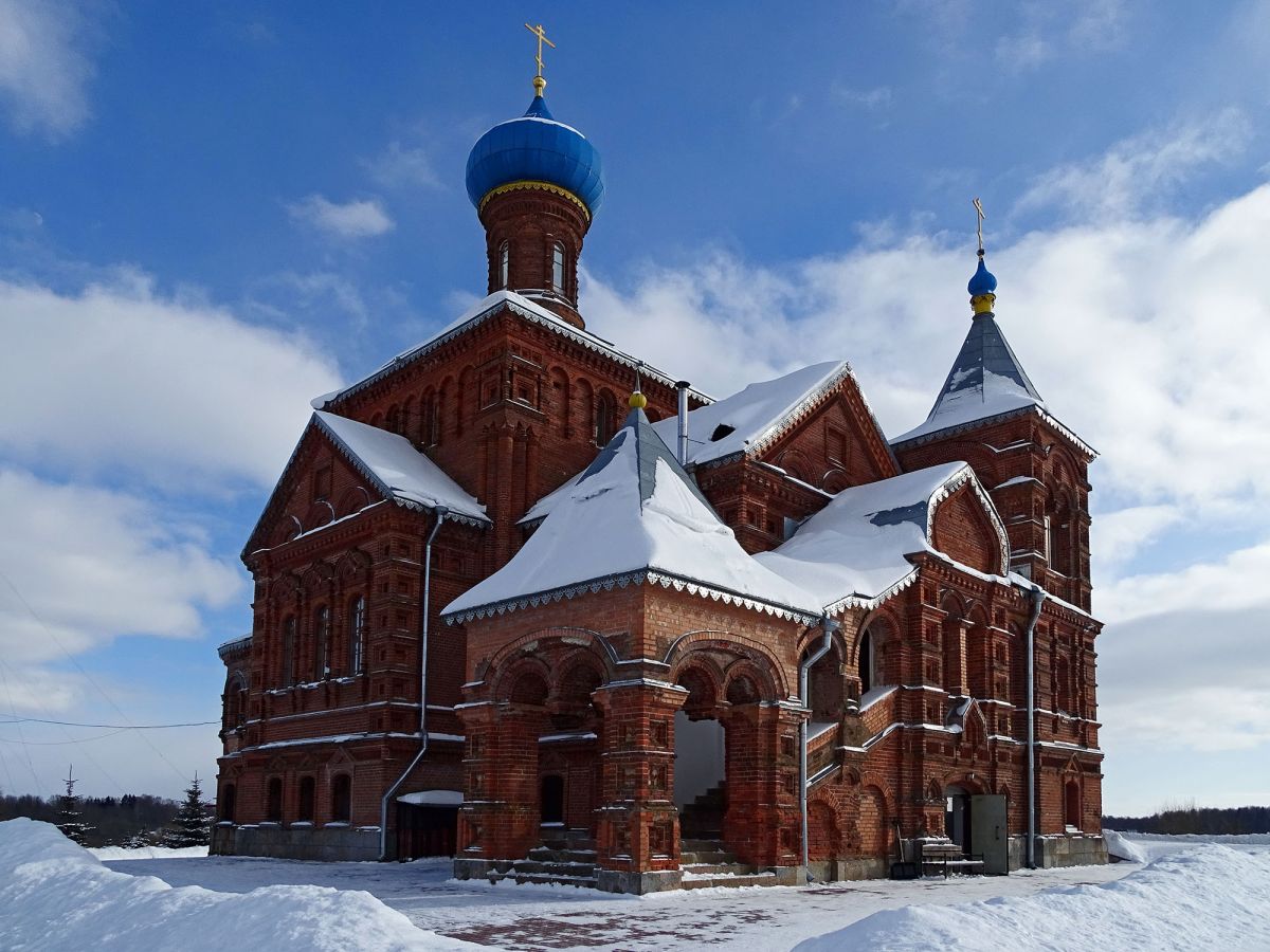 Смогири. Церковь Николая Чудотворца и Георгия Победоносца. фасады