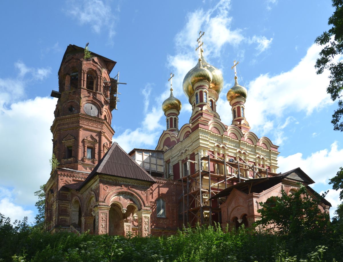 Высокое. Церковь Тихвинской иконы Божией Матери. фасады