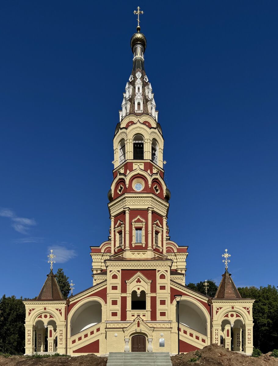 Церковь Тихвинской иконы Божией Матери, Высокое (Новодугинский район, Смоленская область). фасады, Вид с запада