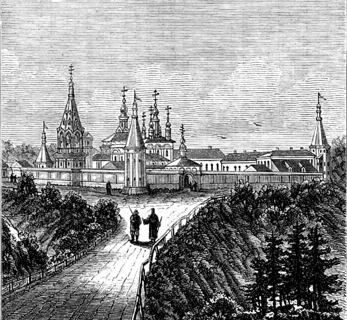 Иоанно-Богословский монастырь, Пощупово (Рыбновский район, Рязанская область). графика, Рис. из журнала 