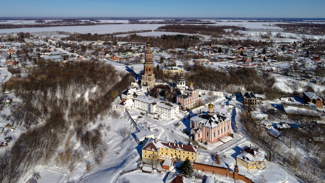 Пощупово. Иоанно-Богословский монастырь. общий вид в ландшафте