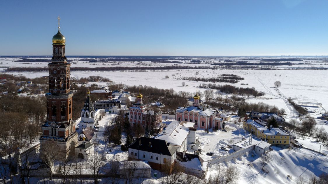 Иоанно-Богословский монастырь, Пощупово (Рыбновский район, Рязанская область). общий вид в ландшафте