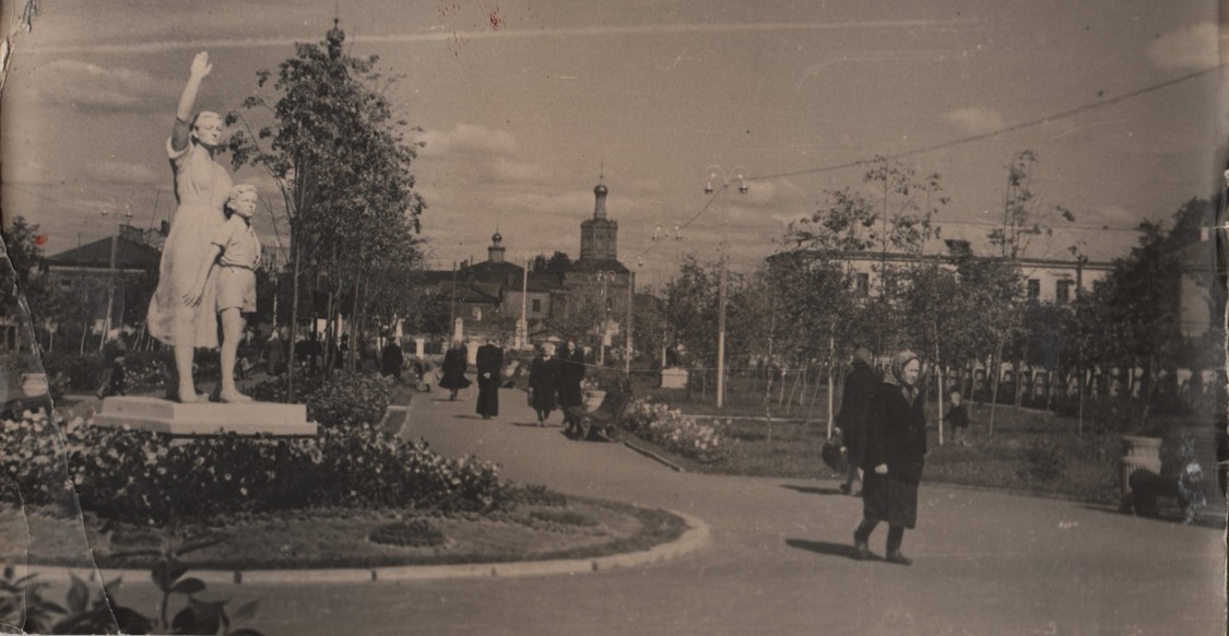 Собор Бориса и Глеба, Рязань (Рязань, город, Рязанская область). архивная фотография, Частная коллекция. Фото 1950-х годов