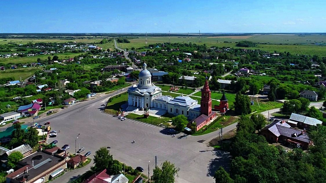 Епифань. Собор Николая Чудотворца. общий вид в ландшафте