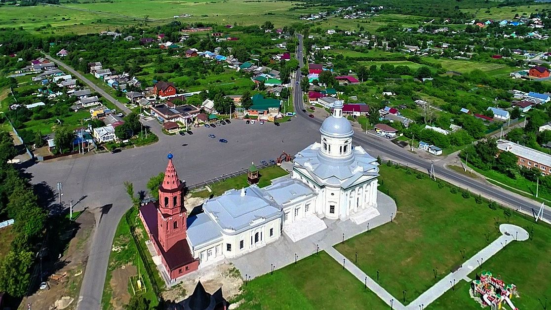 Епифань. Собор Николая Чудотворца. общий вид в ландшафте