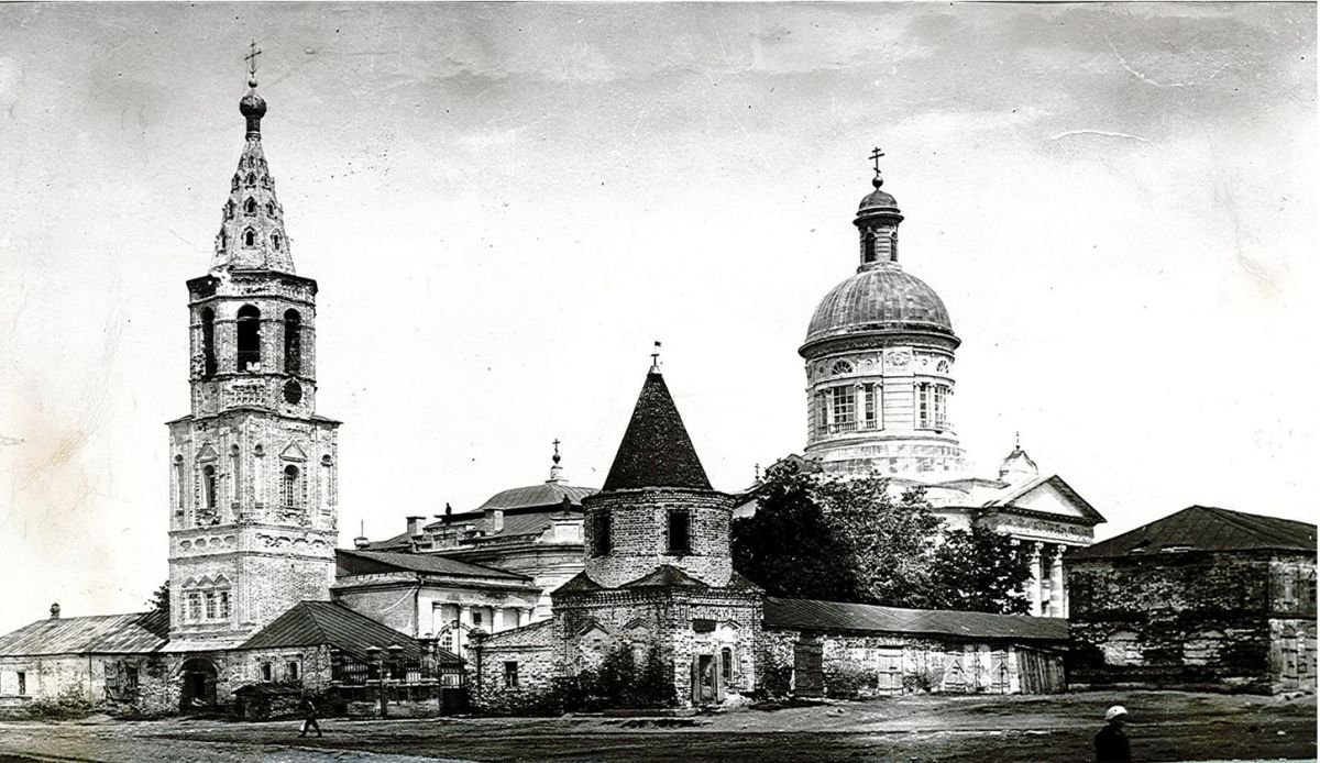 Епифань. Собор Николая Чудотворца. архивная фотография, Фотоснимок с видом собора Николая Чудотворца, выполненный в нач. 20 века