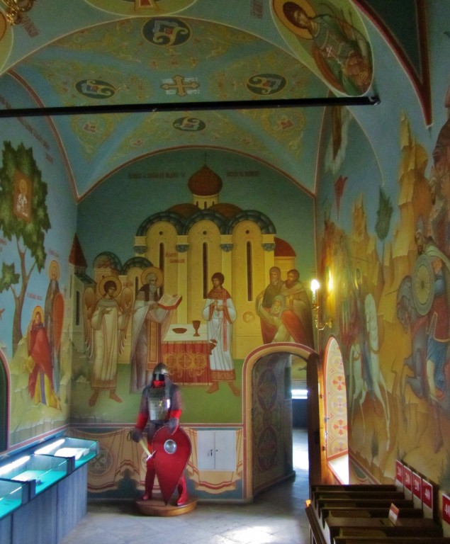 Церковь Сергия Радонежского на Куликовом поле, Ивановка (Куркинский район, Тульская область). интерьер и убранство, в притворе