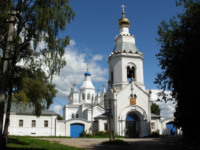 Тула. Богородичный Щегловский монастырь. общий вид в ландшафте