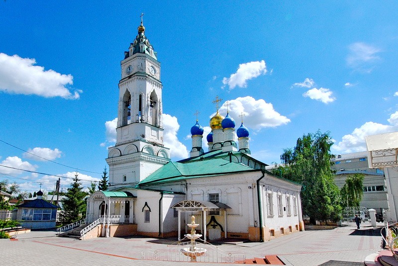 Тула. Церковь Благовещения Пресвятой Богородицы. общий вид в ландшафте