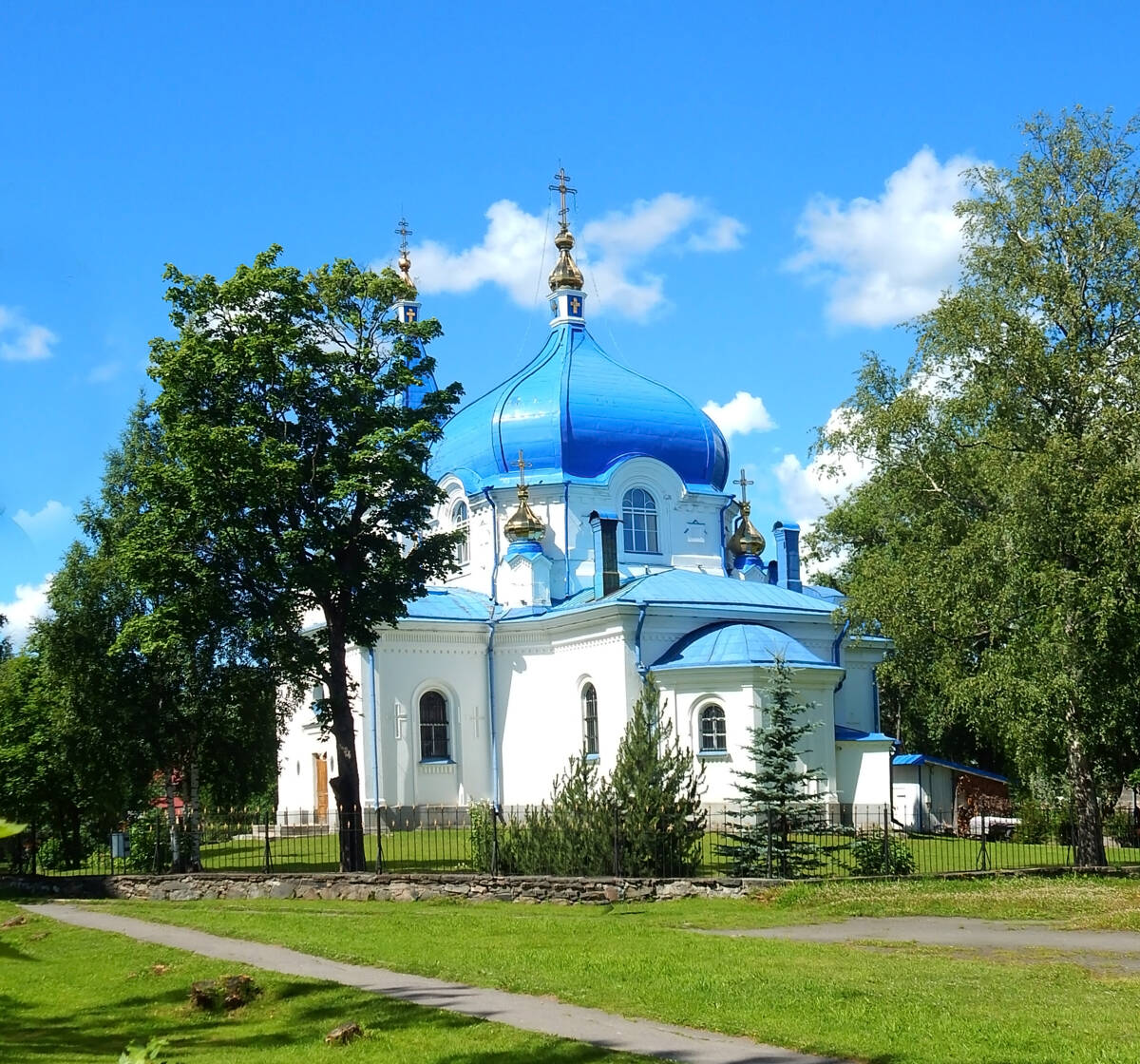 Церковь Николая Чудотворца, Сортавала (Сортавальский район, Республика Карелия). общий вид в ландшафте