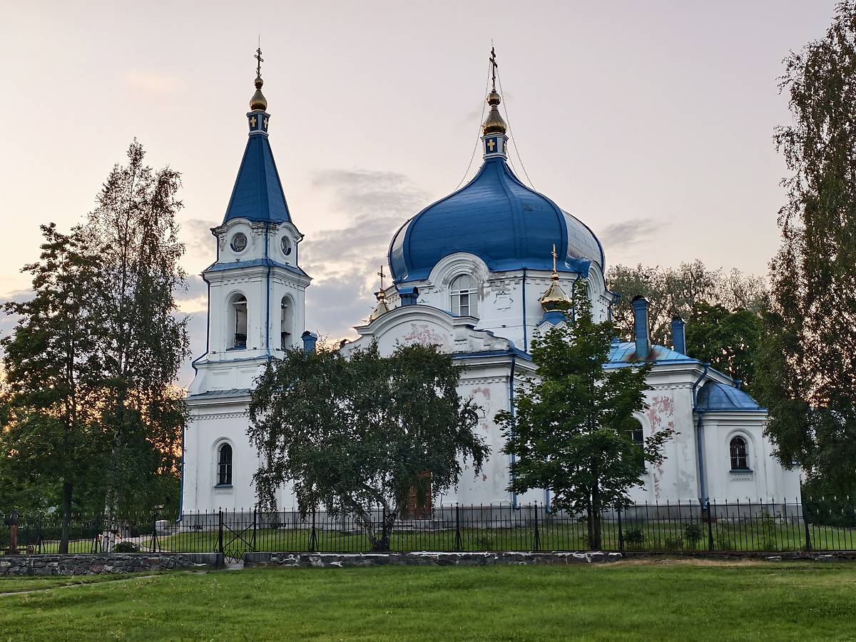 Общий вид с Юга, фасады. Церковь Николая Чудотворца, Сортавала (Сортавальский район, Республика Карелия)
